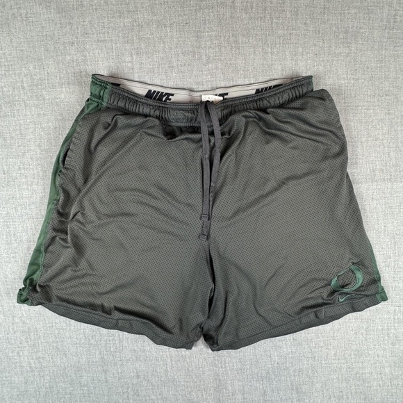 Nike Other - Oregon Ducks Shorts Mens XL Gray Green NCAA Basketball Nike Dri Fit Team Mesh